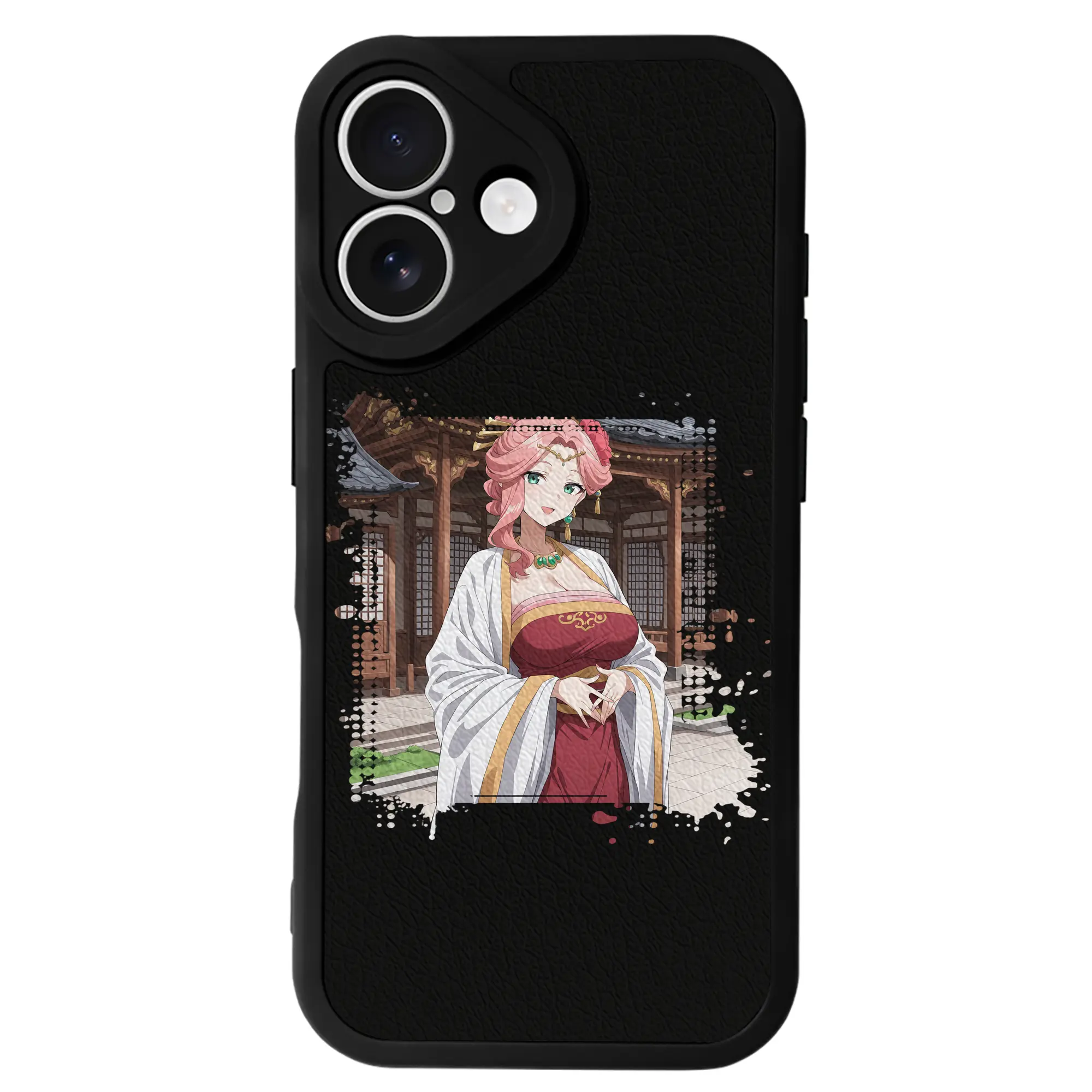 薬屋のひとりごと グッズ,玉葉妃 - IPhone 16シリーズ対応 ・ シリコンスマホケース ・ レザー調 ・ 高精度フィット ・ 耐衝撃 ・ ワイヤレス充電対応 ・ 精密カット